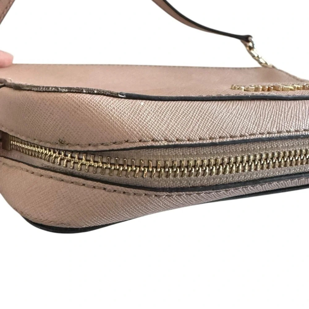 Michael Kors Jet Set Saffiano Leather Crossbody - Soft Pink